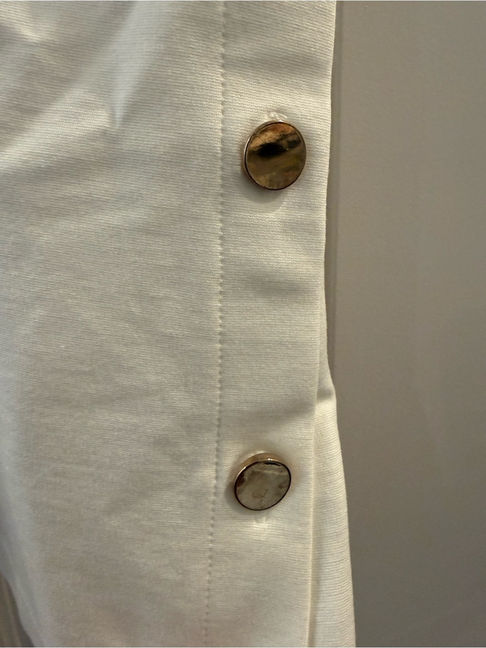NWT - Reiss Cream Button-Side Tank Top - Picture 9 of 12
